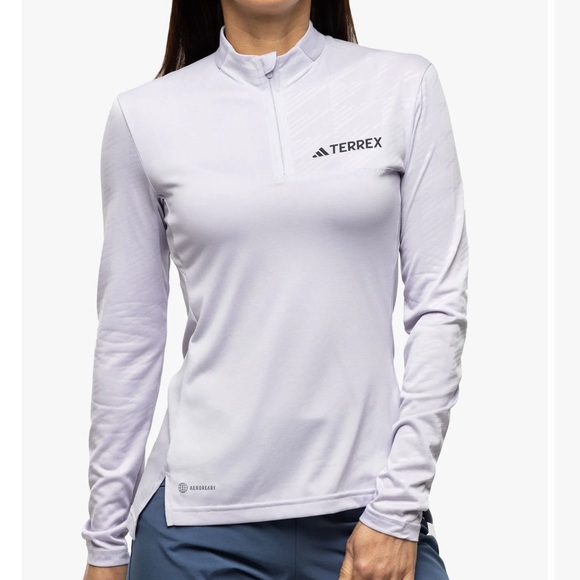 Adidas terrex half-zip long sleeve, small - Picture 1 of 9
